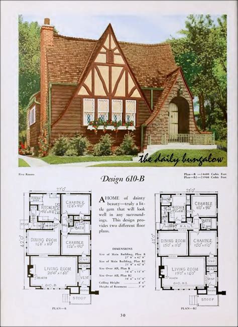 tudor house plans 1920s